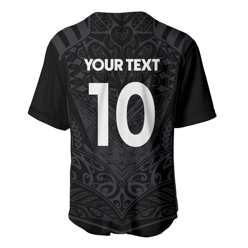 Custom Aotearoa Rugby Baseball Jersey The Blacks-Sporty T90 Style LT03 - Polynesian Pride