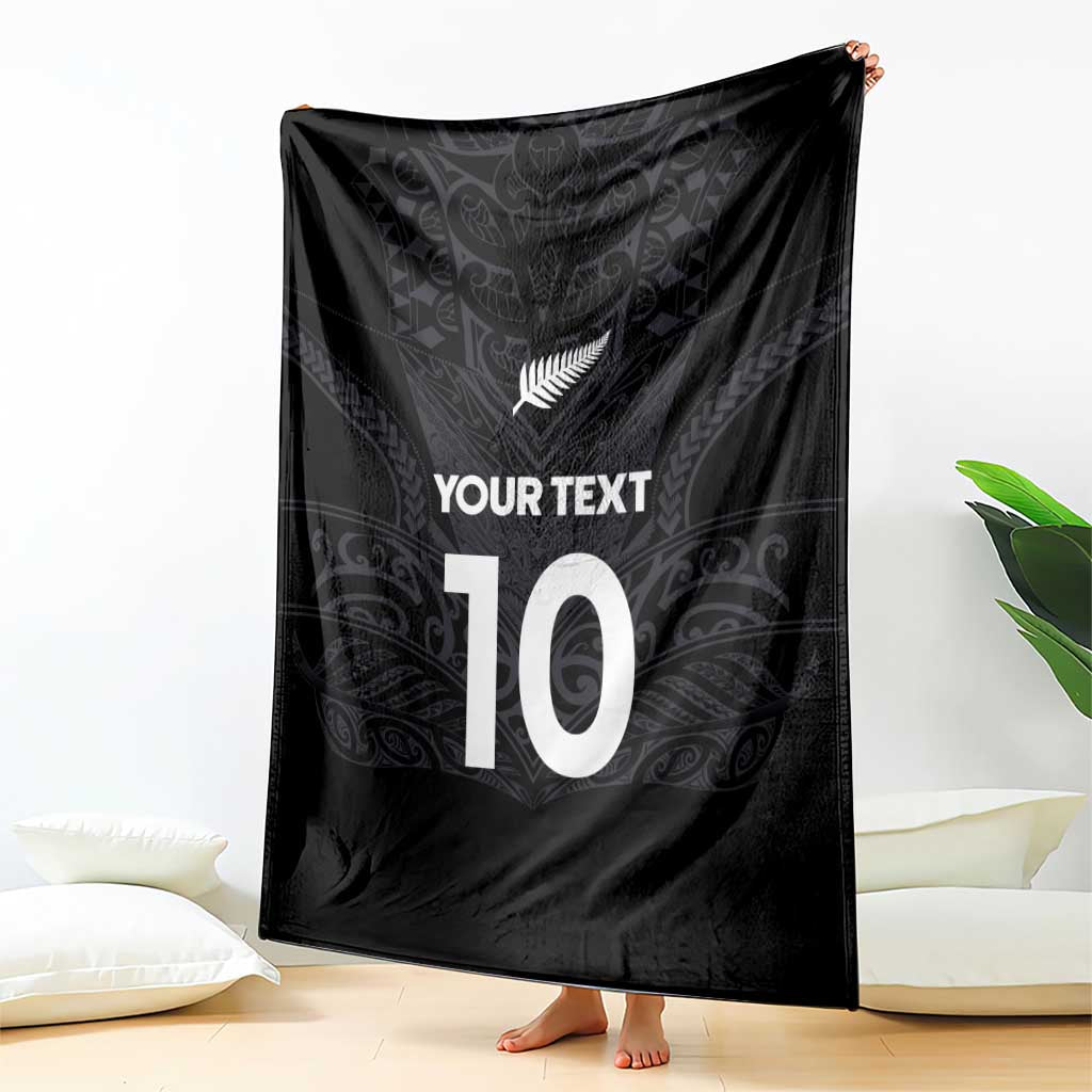 Custom Aotearoa Rugby Blanket The Blacks-Sporty T90 Style LT03 - Polynesian Pride