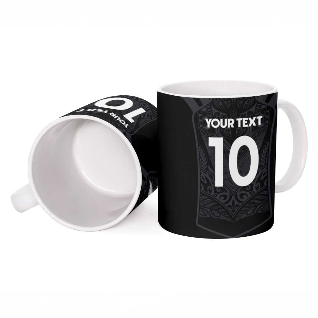 Custom Aotearoa Rugby Ceramic Mug The Blacks-Sporty T90 Style LT03 - Polynesian Pride