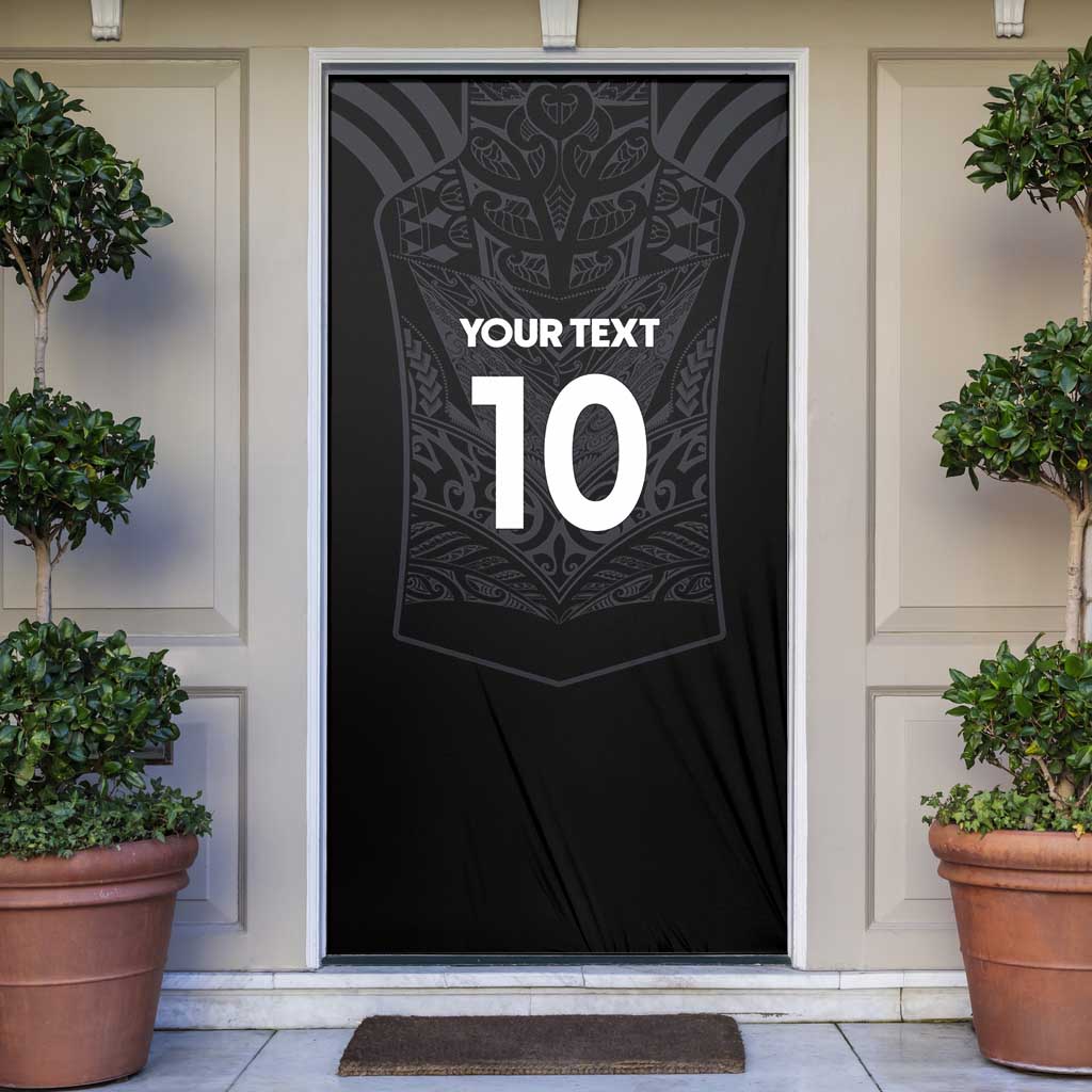 Custom Aotearoa Rugby Door Cover The Blacks-Sporty T90 Style - Polynesian Pride