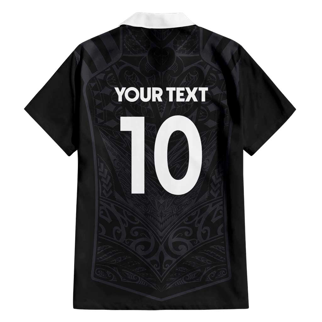Custom Aotearoa Rugby Family Matching Long Sleeve Bodycon Dress and Hawaiian Shirt The Blacks-Sporty T90 Style LT03 - Polynesian Pride