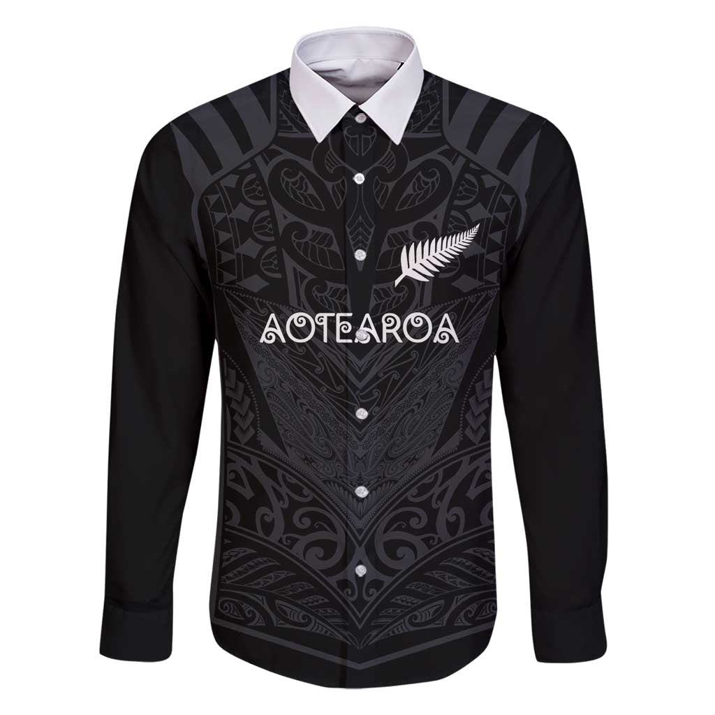 Custom Aotearoa Rugby Family Matching Off Shoulder Maxi Dress and Hawaiian Shirt The Blacks-Sporty T90 Style - Polynesian Pride