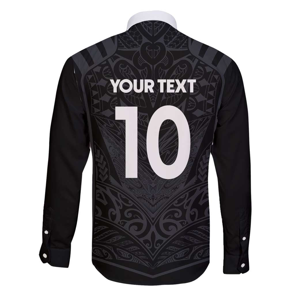 Custom Aotearoa Rugby Family Matching Off Shoulder Maxi Dress and Hawaiian Shirt The Blacks-Sporty T90 Style - Polynesian Pride