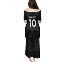 Custom Aotearoa Rugby Family Matching Puletasi and Hawaiian Shirt The Blacks-Sporty T90 Style LT03 - Polynesian Pride