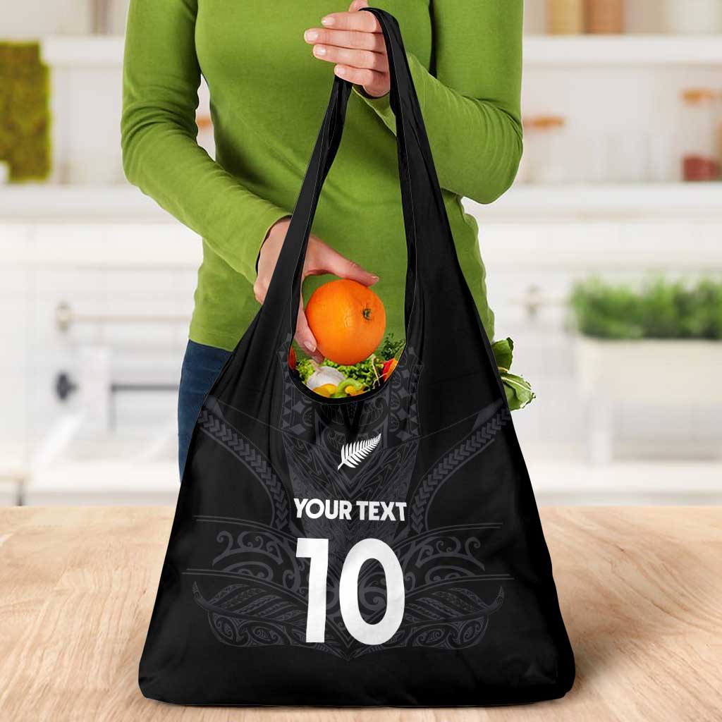 Custom Aotearoa Rugby Grocery Bag The Blacks-Sporty T90 Style LT03 - Polynesian Pride