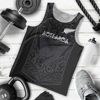 Custom Aotearoa Rugby Men Tank Top The Blacks-Sporty T90 Style LT03 - Polynesian Pride