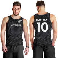Custom Aotearoa Rugby Men Tank Top The Blacks-Sporty T90 Style LT03 - Polynesian Pride