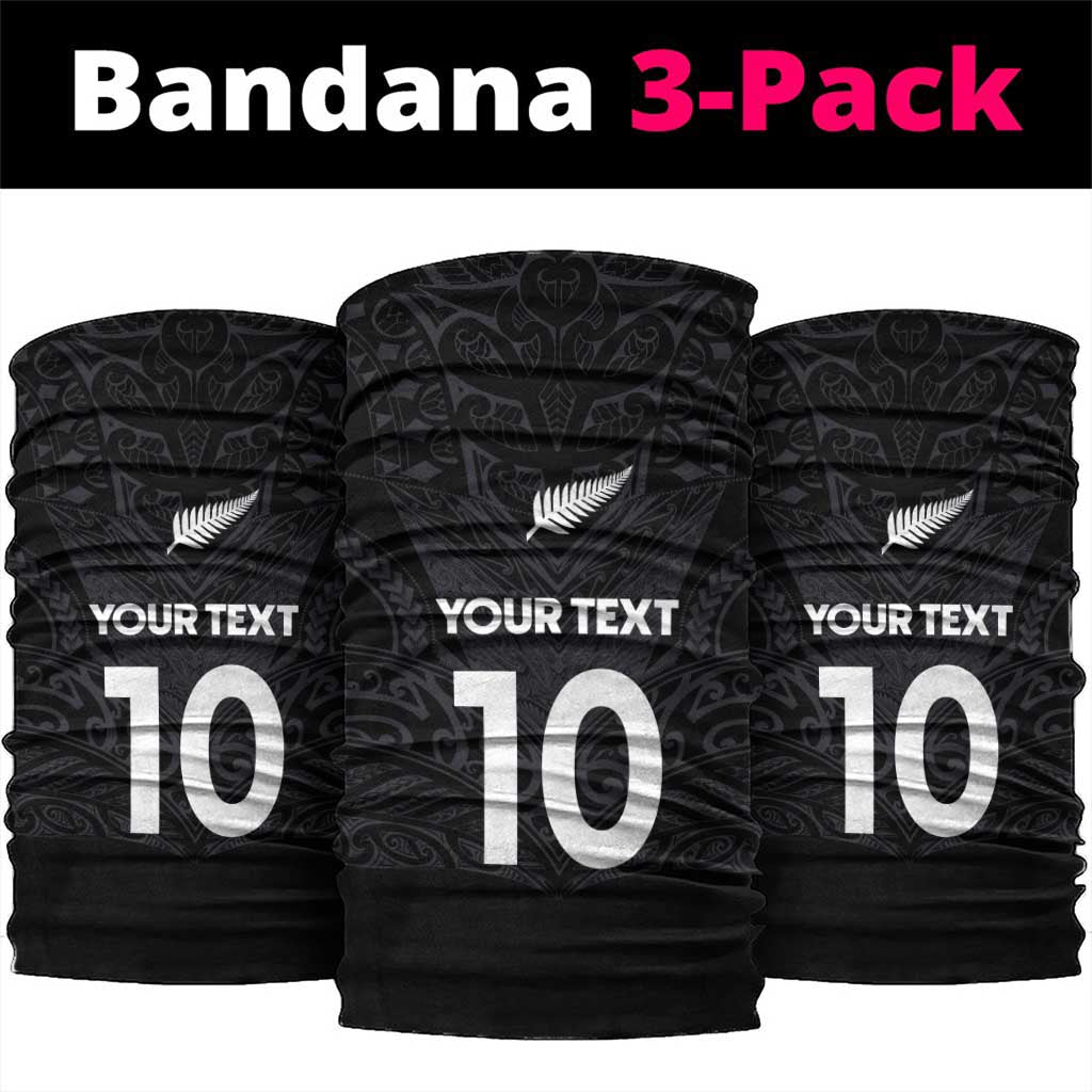 Custom Aotearoa Rugby Neck Gaiter The Blacks-Sporty T90 Style LT03 package One Size: 25*50cm Black - Polynesian Pride