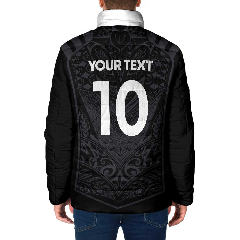 Custom Aotearoa Rugby Padded Jacket The Blacks-Sporty T90 Style LT03 - Polynesian Pride