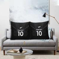 Custom Aotearoa Rugby Pillow Cover The Blacks-Sporty T90 Style - Polynesian Pride