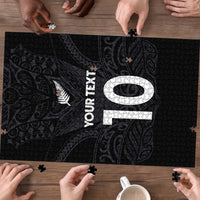 Custom Aotearoa Rugby Puzzle The Blacks-Sporty T90 Style LT03 - Polynesian Pride