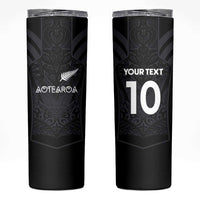 Custom Aotearoa Rugby Skinny Tumbler The Blacks-Sporty T90 Style - Polynesian Pride