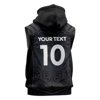 Custom Aotearoa Rugby Sleeveless Hoodie The Blacks-Sporty T90 Style LT03 - Polynesian Pride