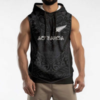 Custom Aotearoa Rugby Sleeveless Hoodie The Blacks-Sporty T90 Style LT03 - Polynesian Pride