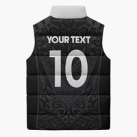 Custom Aotearoa Rugby Sleeveless Puffer Jacket The Blacks-Sporty T90 Style LT03 - Polynesian Pride