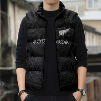Custom Aotearoa Rugby Sleeveless Puffer Jacket The Blacks-Sporty T90 Style LT03 - Polynesian Pride