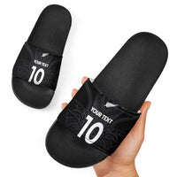 Custom Aotearoa Rugby Slide Sandals The Blacks-Sporty T90 Style LT03 - Polynesian Pride