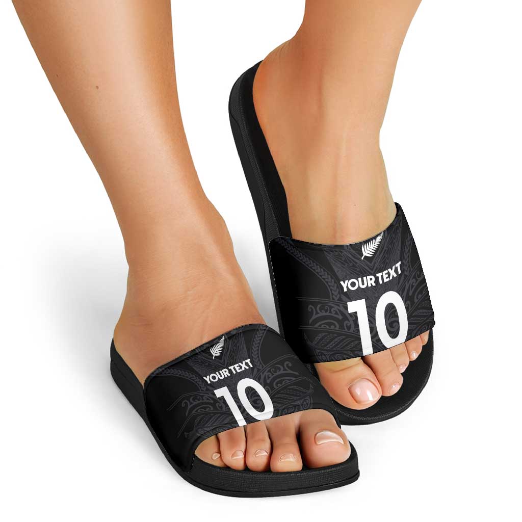 Custom Aotearoa Rugby Slide Sandals The Blacks-Sporty T90 Style LT03 - Polynesian Pride