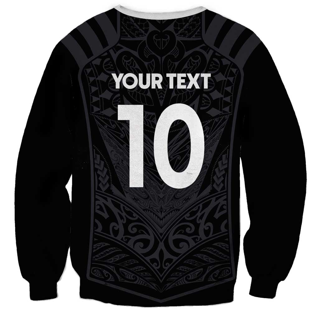 Custom Aotearoa Rugby Sweatshirt The Blacks-Sporty T90 Style LT03 - Polynesian Pride