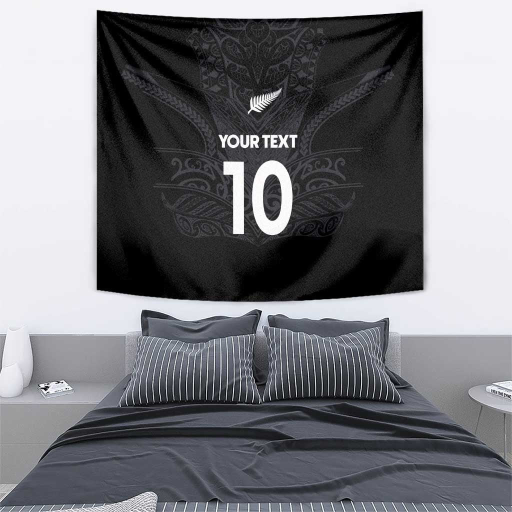 Custom Aotearoa Rugby Tapestry The Blacks-Sporty T90 Style - Polynesian Pride
