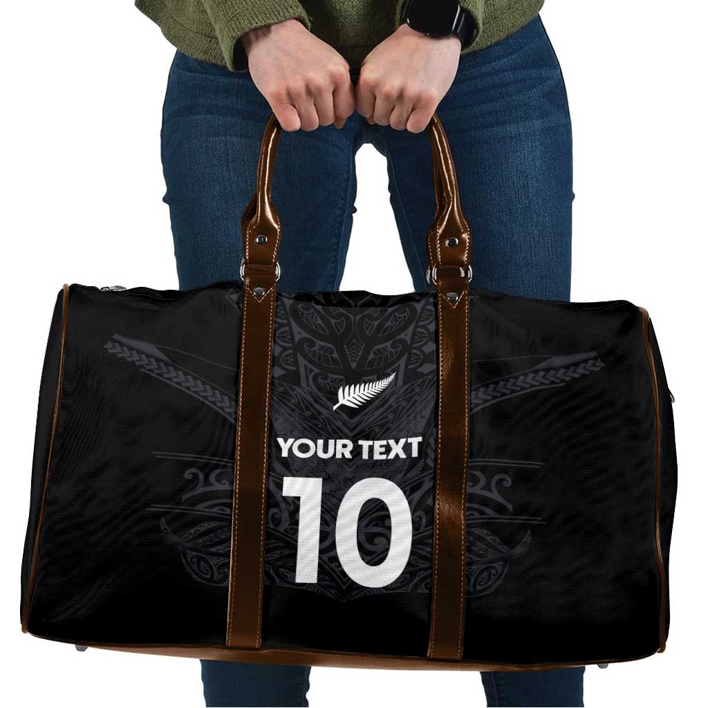 Custom Aotearoa Rugby Travel Bag The Blacks-Sporty T90 Style LT03 Black - Polynesian Pride