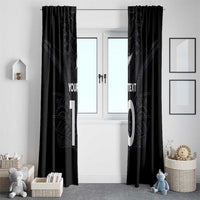Custom Aotearoa Rugby Window Curtain The Blacks-Sporty T90 Style LT03 - Polynesian Pride