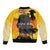 Niue ANZAC Day Sleeve Zip Bomber Jacket Soldier and Gallipoli Lest We Forget LT03 - Polynesian Pride