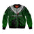 Norfolk Island ANZAC Day Sleeve Zip Bomber Jacket Soldier Lest We Forget Camouflage LT03 Unisex Green - Polynesian Pride