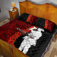 Tonga ANZAC Day Quilt Bed Set Red Poppies Flower Soldier Lest We Forget LT03 - Polynesian Pride
