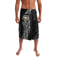 American Samoa Flag Day Lavalava Tribal Tattoo with Eagle Black