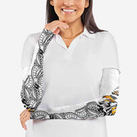 American Samoa Flag Day Arm Sleeves Tribal Tattoo with Eagle White LT03 - Polynesian Pride