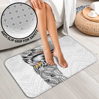 American Samoa Flag Day Bathroom Set Tribal Tattoo with Eagle White LT03 - Polynesian Pride