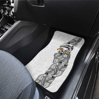 American Samoa Flag Day Car Mats Tribal Tattoo with Eagle White LT03 - Polynesian Pride