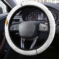 American Samoa Flag Day Steering Wheel Cover Tribal Tattoo with Eagle White LT03 - Polynesian Pride