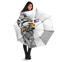 American Samoa Flag Day Umbrella Tribal Tattoo with Eagle White LT03 - Polynesian Pride
