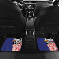 American Samoa Flag Day Car Mats Tribal Tattoo with Eagle Blue-Red