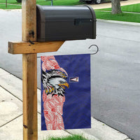 American Samoa Flag Day Garden Flag Tribal Tattoo with Eagle Blue-Red