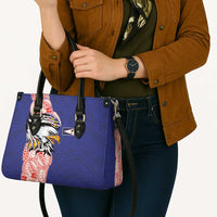 American Samoa Flag Day Leather Bag Tribal Tattoo with Eagle Blue-Red
