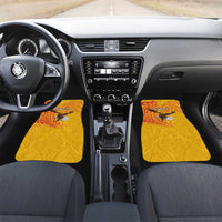 Personalised American Samoa Flag Day Car Mats Fautasi Race Pago Pago-Aeto Eagle Wings Tribal Style LT03 Set 2pcs - Front Multicolor - Polynesian Pride