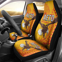 American Samoa Flag Day Car Seat Cover Fautasi Race Pago Pago-Aeto Eagle Wings Tribal Style LT03 - Polynesian Pride