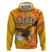 Personalised American Samoa Flag Day Hoodie Fautasi Race Pago Pago-Aeto Eagle Wings Tribal Style LT03 Pullover Hoodie Multicolor - Polynesian Pride