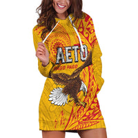 Personalised American Samoa Flag Day Hoodie Dress Fautasi Race Pago Pago-Aeto Eagle Wings Tribal Style