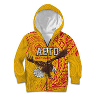 Personalised American Samoa Flag Day Kid Hoodie Fautasi Race Pago Pago-Aeto Eagle Wings Tribal Style LT03 Zip Hoodie Multicolor - Polynesian Pride