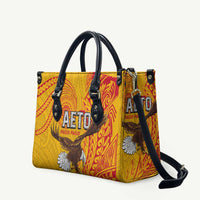 American Samoa Flag Day Leather Bag Fautasi Race Pago Pago-Aeto Eagle Wings Tribal Style