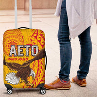 American Samoa Flag Day Luggage Cover Fautasi Race Pago Pago-Aeto Eagle Wings Tribal Style LT03 Multicolor - Polynesian Pride