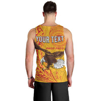 Personalised American Samoa Flag Day Men Tank Top Fautasi Race Pago Pago-Aeto Eagle Wings Tribal Style LT03 - Polynesian Pride