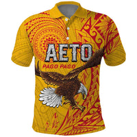 Personalised American Samoa Flag Day Polo Shirt Fautasi Race Pago Pago-Aeto Eagle Wings Tribal Style LT03 Multicolor - Polynesian Pride
