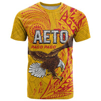 Personalised American Samoa Flag Day T Shirt Fautasi Race Pago Pago-Aeto Eagle Wings Tribal Style LT03 Multicolor - Polynesian Pride