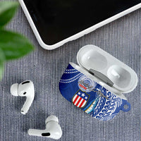 American Samoa Flag Day AirPods Case Fautasi Race Fagatogo-Iseula O Le Moana Sailfish Tribal Style