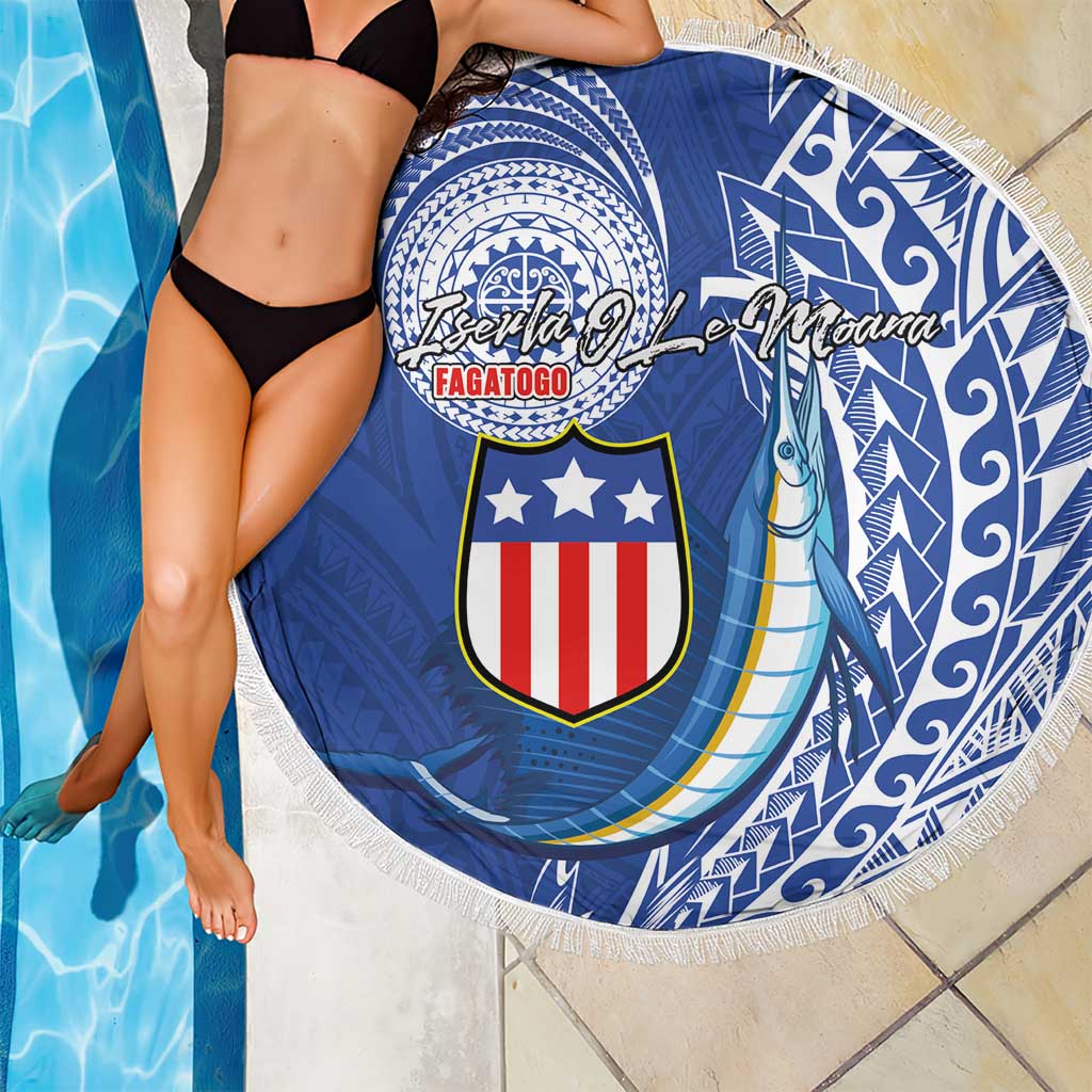 American Samoa Flag Day Beach Blanket Fautasi Race Fagatogo-Iseula O Le Moana Sailfish Tribal Style